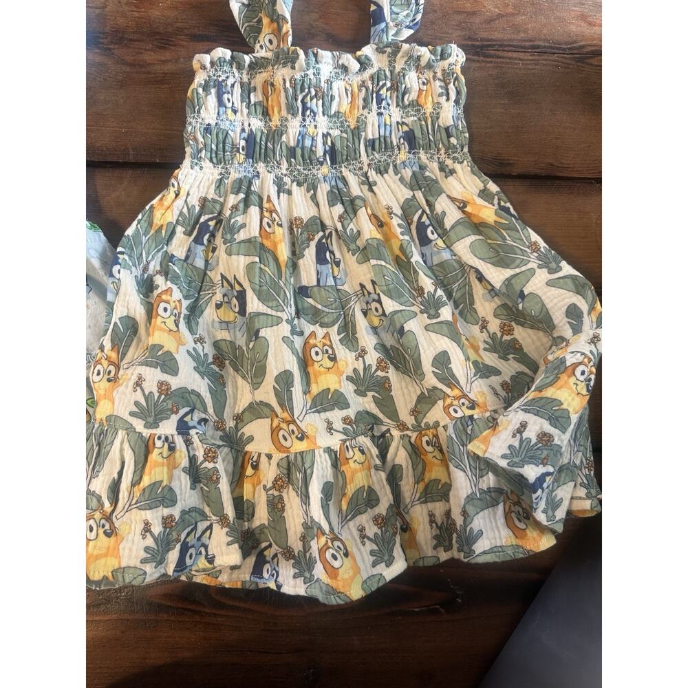 Bluey toddler sz 2T Dress LOT of 3 Gauzey, Flutter Sleeve, Princess dress twirl - Picture 7 of 11